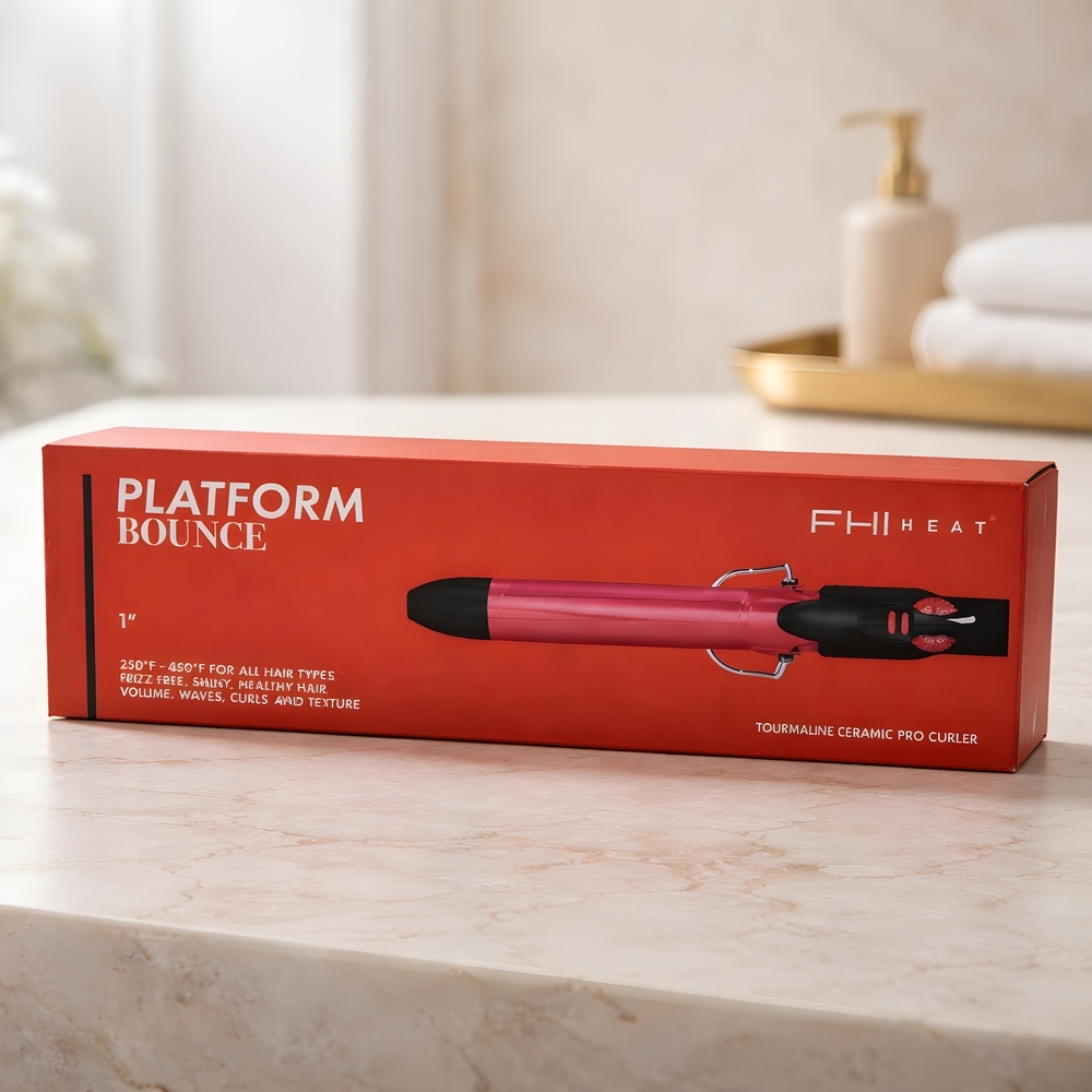 FHI Heat Platform Bounce 1" Pink Tourmaline Ceramic Pro Curler